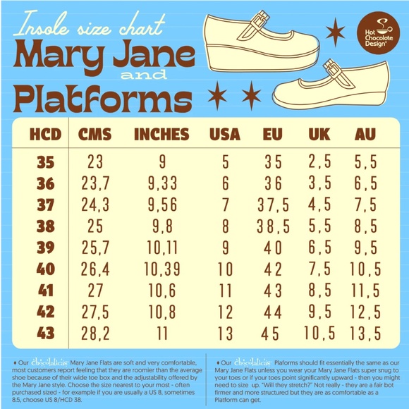 Hot Chocolate Design Size 9 Maryjane Shoes North Pole Letter - Picture 16 of 16